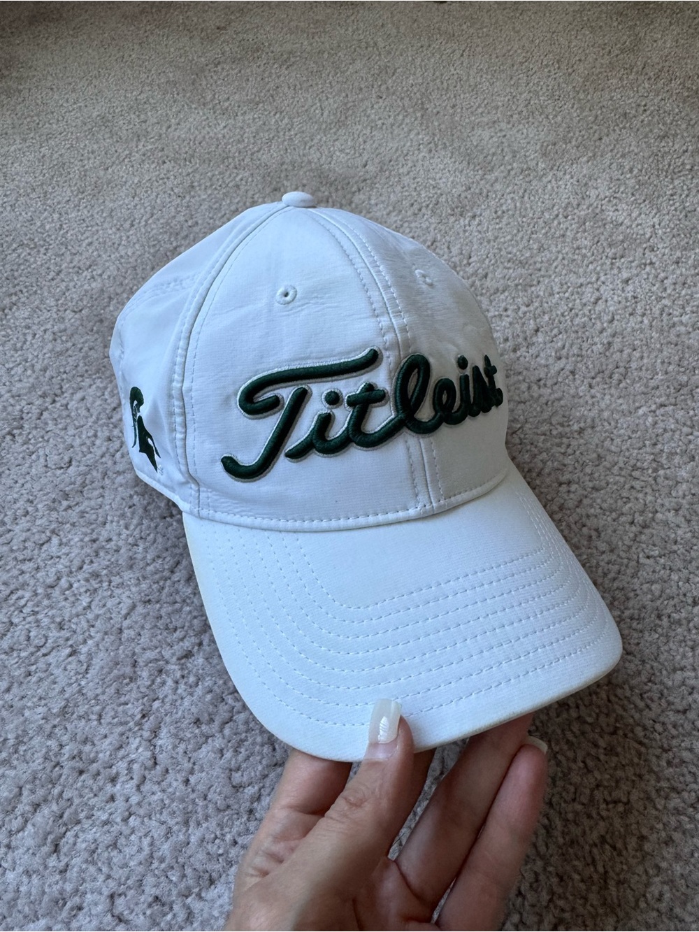 Titleist Men’s White Cap MSU collab
